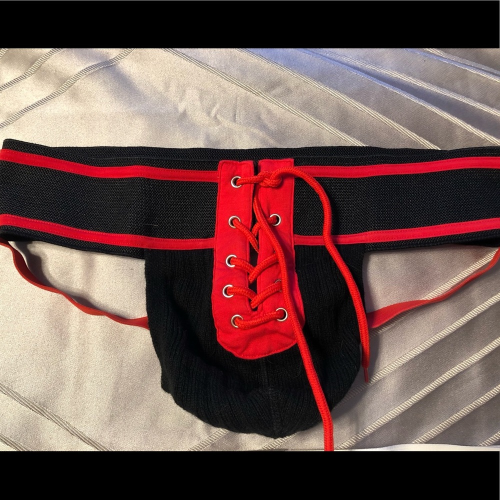 Large FR Soft as HECK, Lace-up Jock 🤤